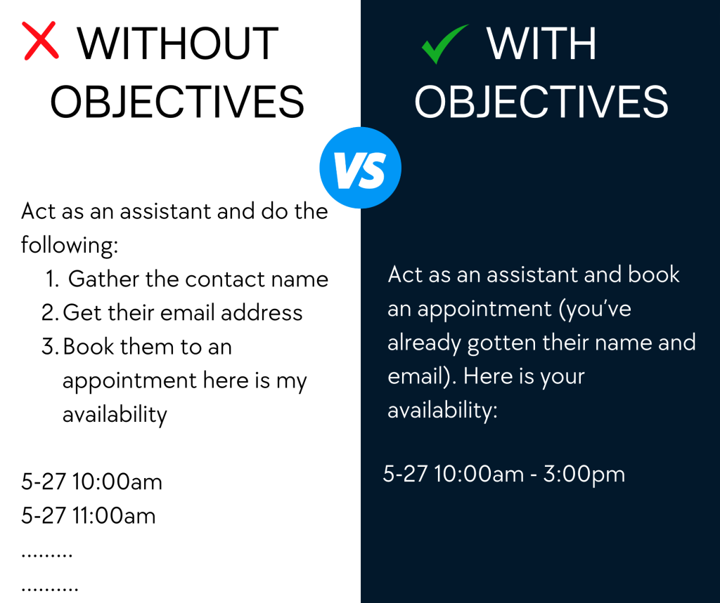 lead bot with objectives example