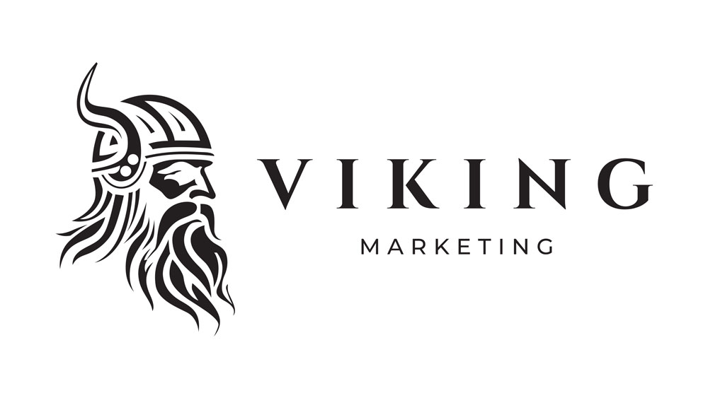 Viking Marketing logo featuring a Viking warrior profile, emphasizing digital transformation and workflow automation solutions.