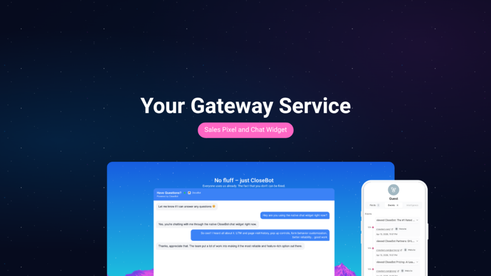 sales intelligence pixel and chat widget launch