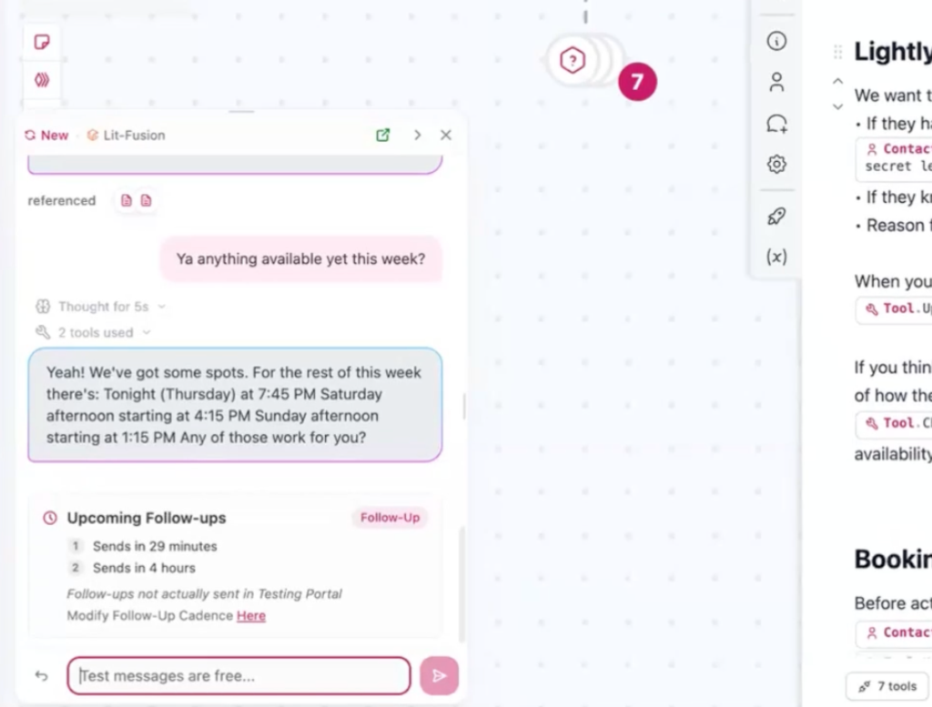 Thinking mode sales ai auto reply