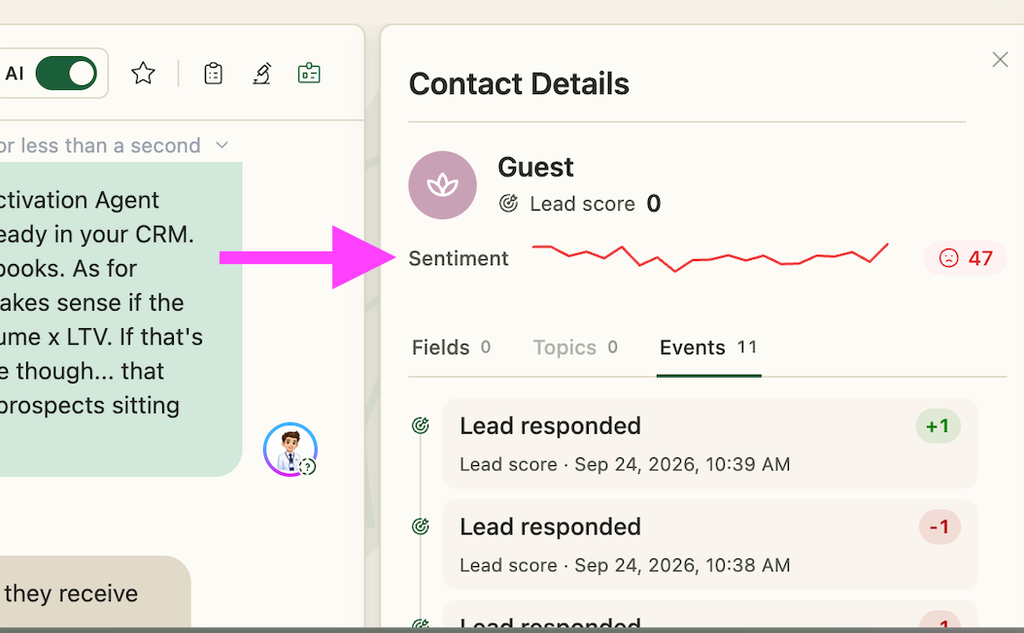 sentiment scores with jev