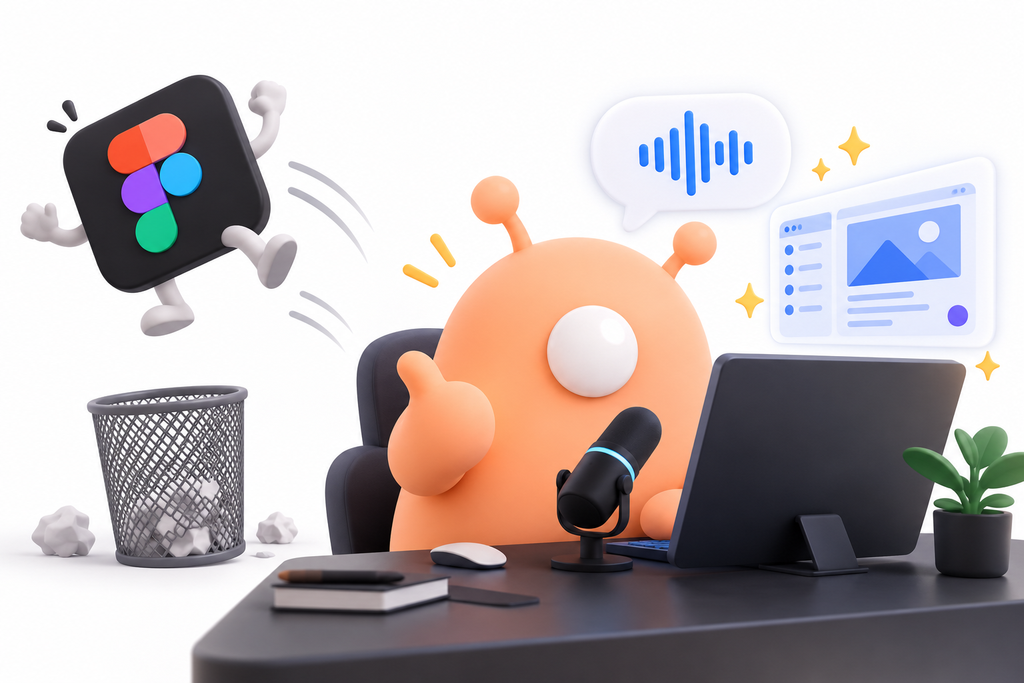 whispr flow building software figma replaced with vibe coding